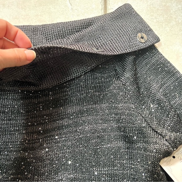 NWT Sportsworks Studio Off-Shoulder Sequin Dressy Sweater - Picture 5 of 14